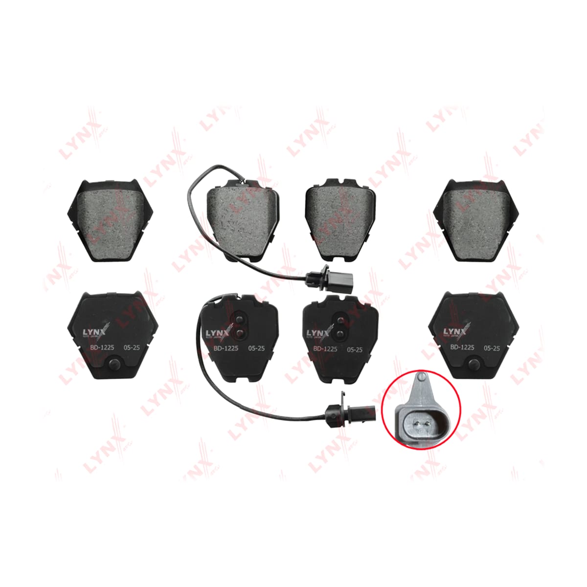 Деталь Колодки тормозные дисковые LYNXAUTO