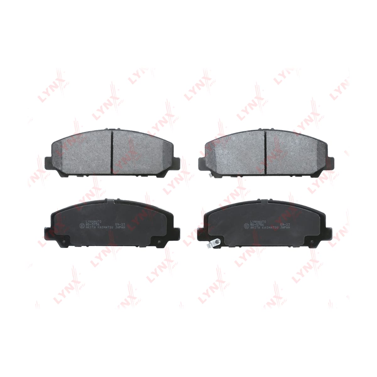 LYNXAUTO Дисковые тормозные колодки BD5756 (перед)