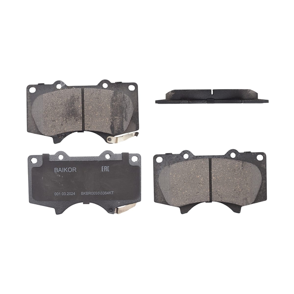 BAIKOR Колодки тормозные (Спереди) Mitsubishi Pajero 06-20 / Toyota Hilux Pick Up 97 BKBR0042