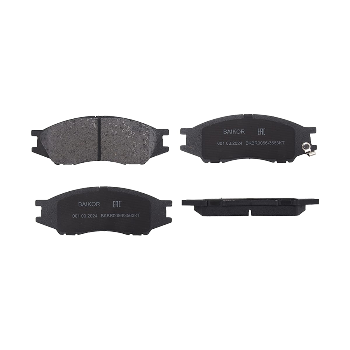 BAIKOR Колодки тормозные (Спереди) Nissan AD 99-08 / Almera 00-06