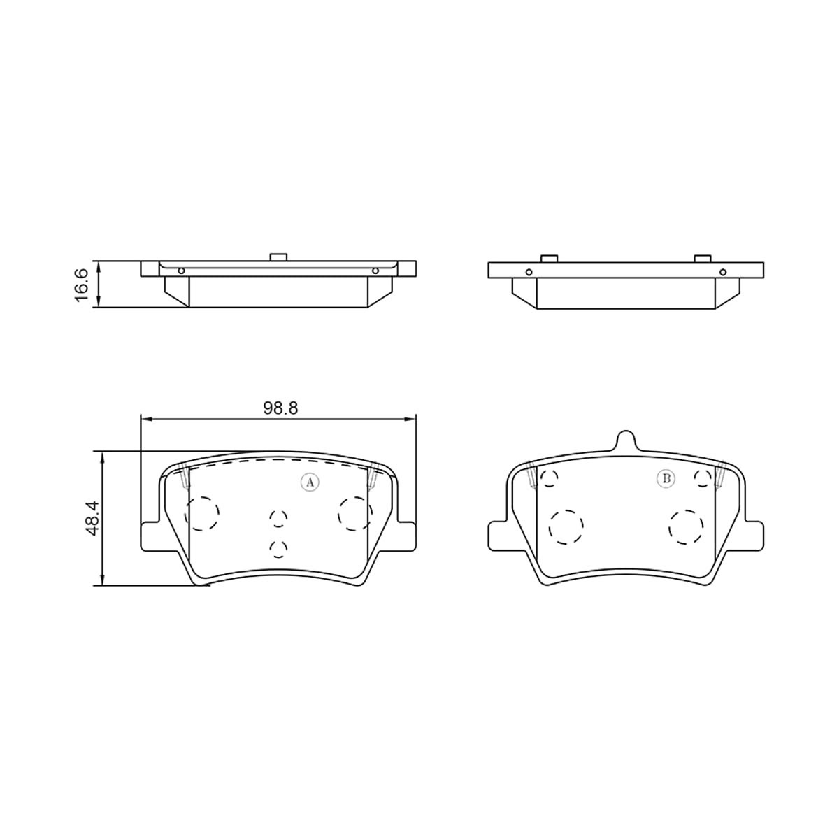 BAIKOR Колодки тормозные (Сзади) Geely Tugella 19- / Monjaro 21
