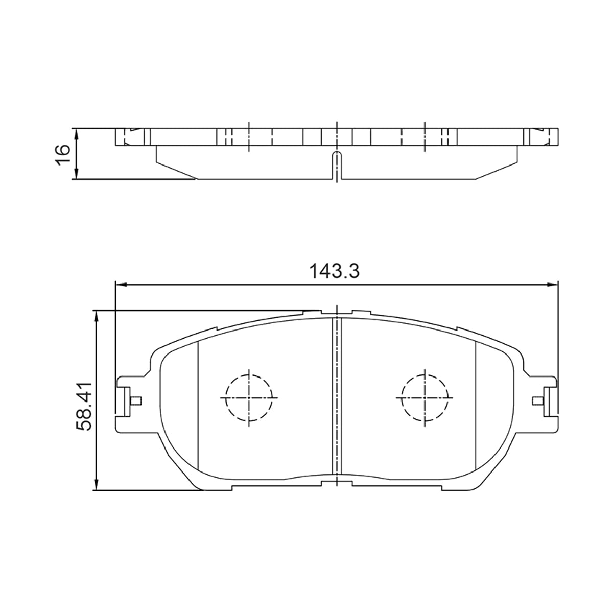 BAIKOR Колодки тормозные (Спереди) Toyota Camry (XV30) 01-06 / Lexus ES 01-06