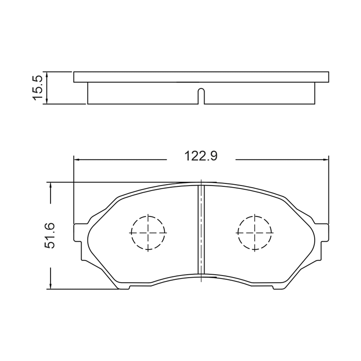 BAIKOR Колодки тормозные (Спереди) Mazda 323 98-03 / Familia 98-04