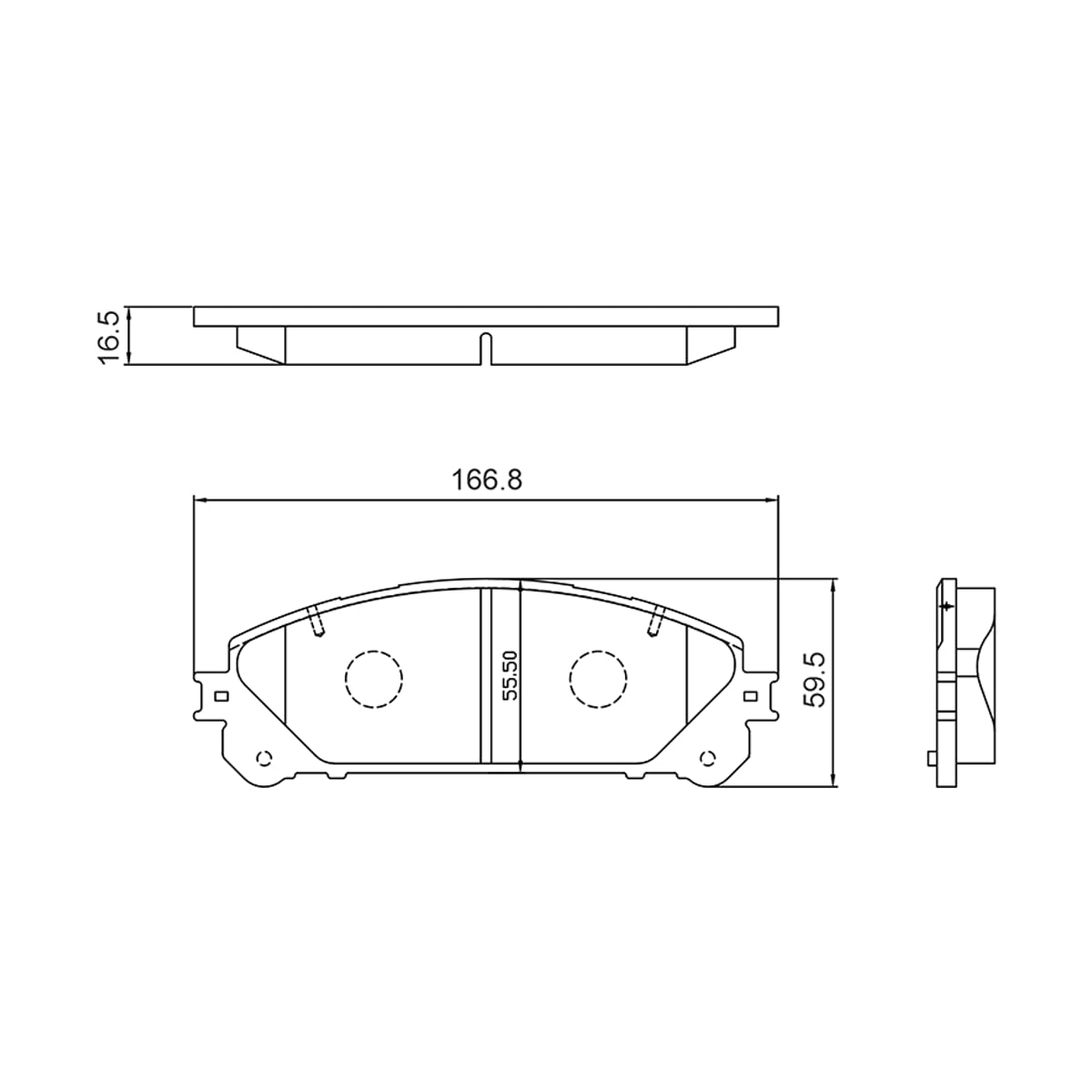 BAIKOR Колодки тормозные (Спереди) Lexus RX 08-19 / Toyota Camry Europe/Russia 17-22 BKBR0154