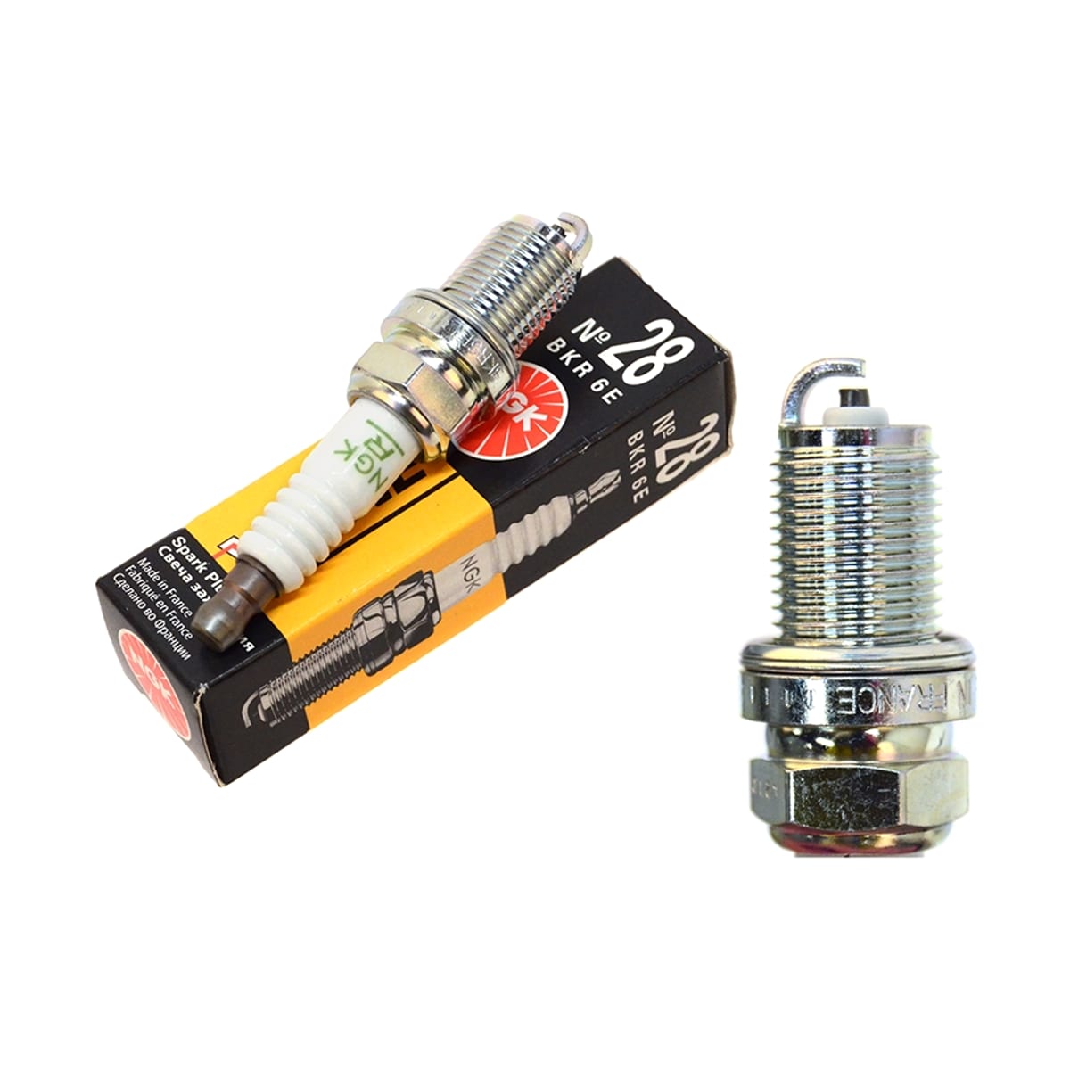 NGK Свеча зажигания LADA Largus 12-21 / Renault Logan 04-22 (K7J/K7M/K4M/AMD/BLY/BVZ/FJ161/GA14DE/GA16DE/6G72/GA6D) BKR6E