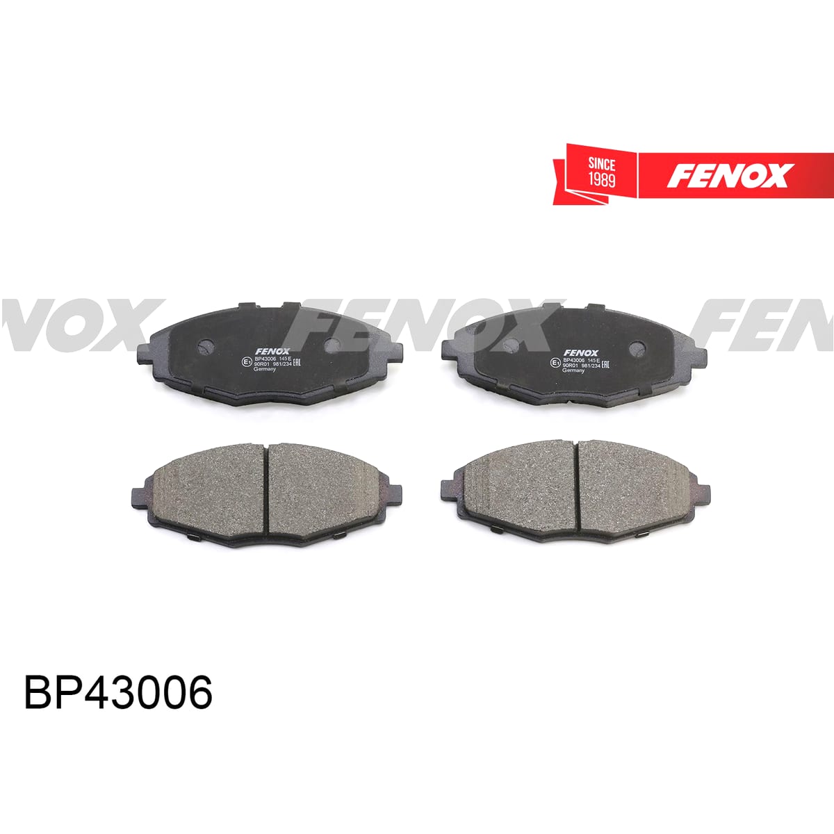 Деталь Колодки тормозные дисковые FENOX