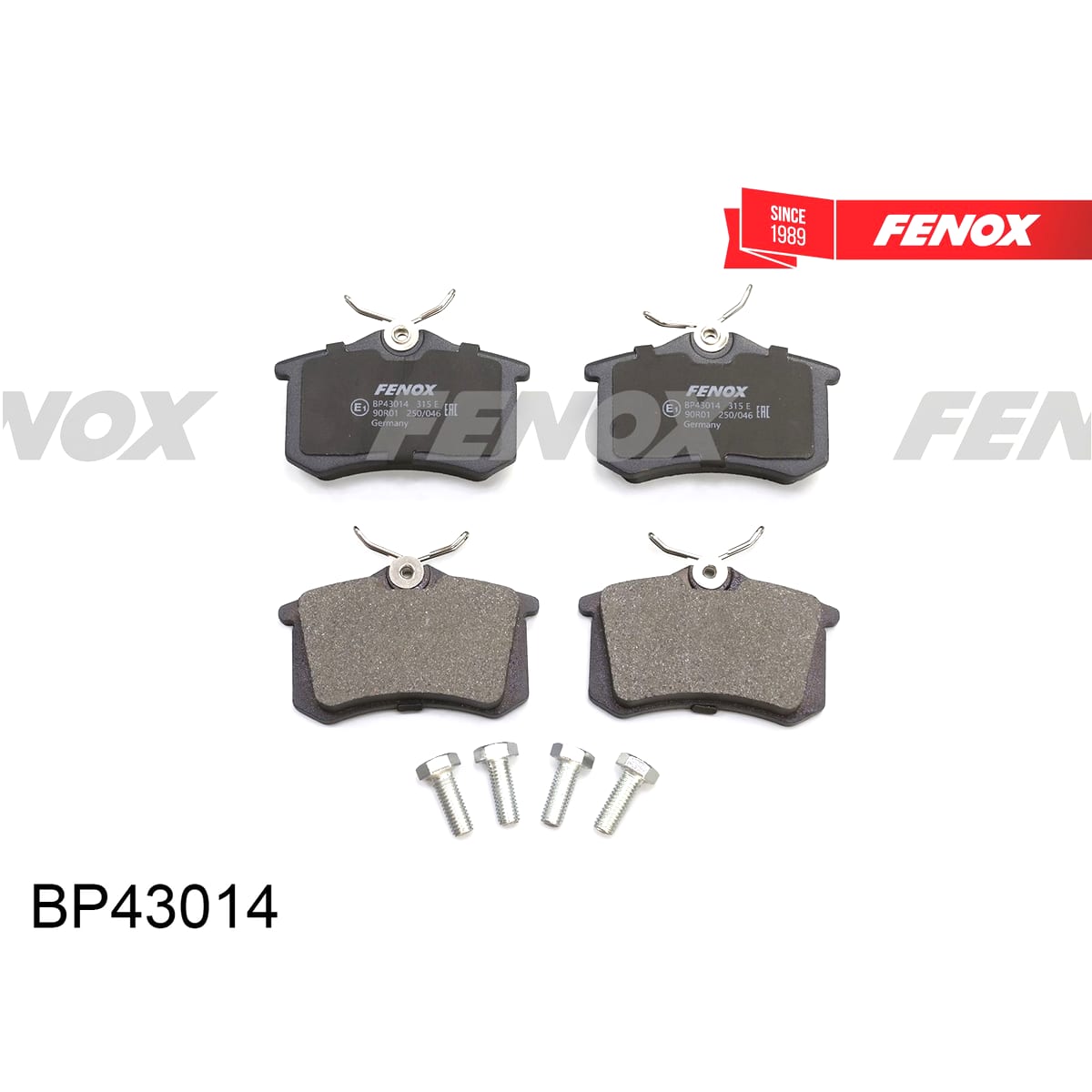 Деталь Колодки тормозные дисковые FENOX