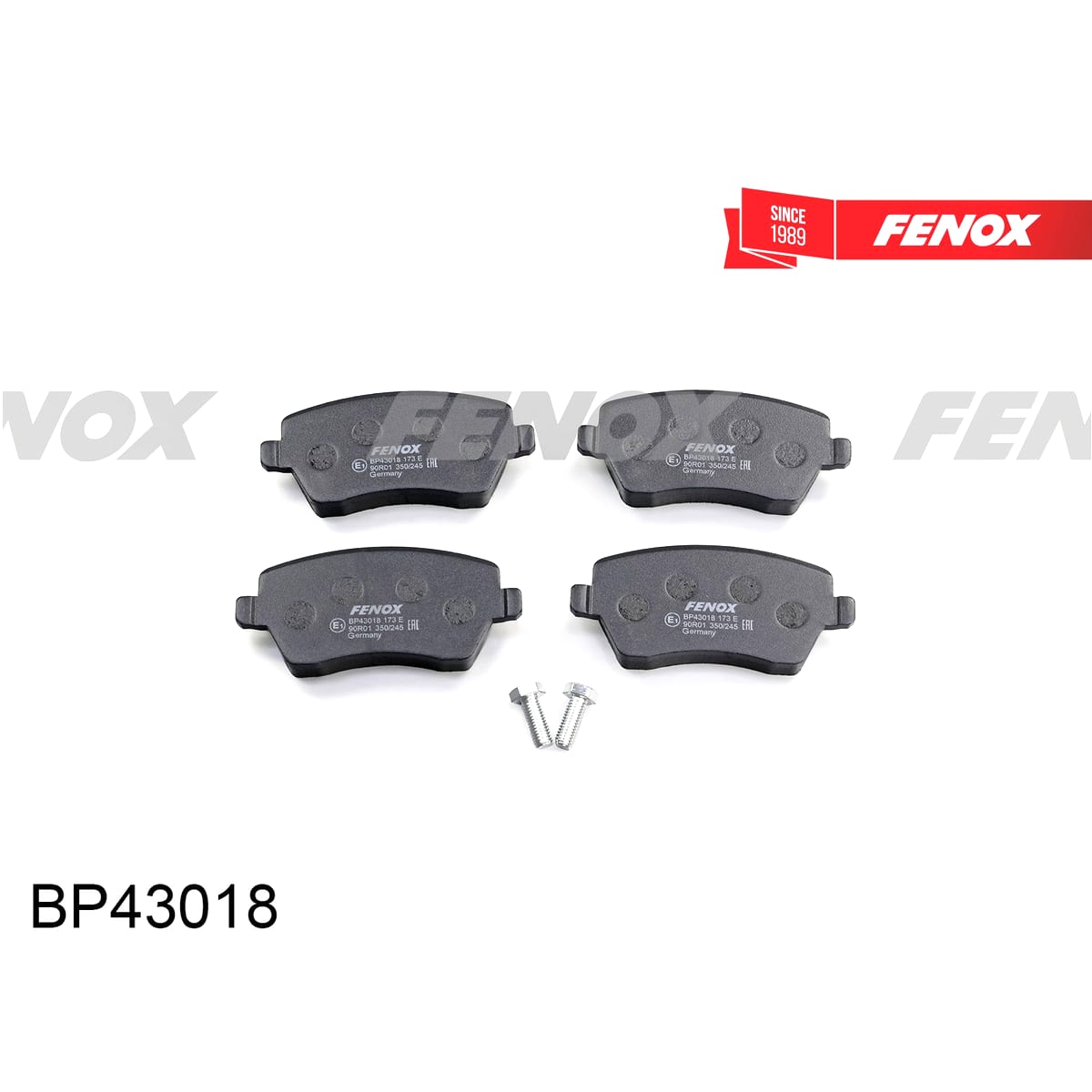 FENOX Колодки тормозные дисковые