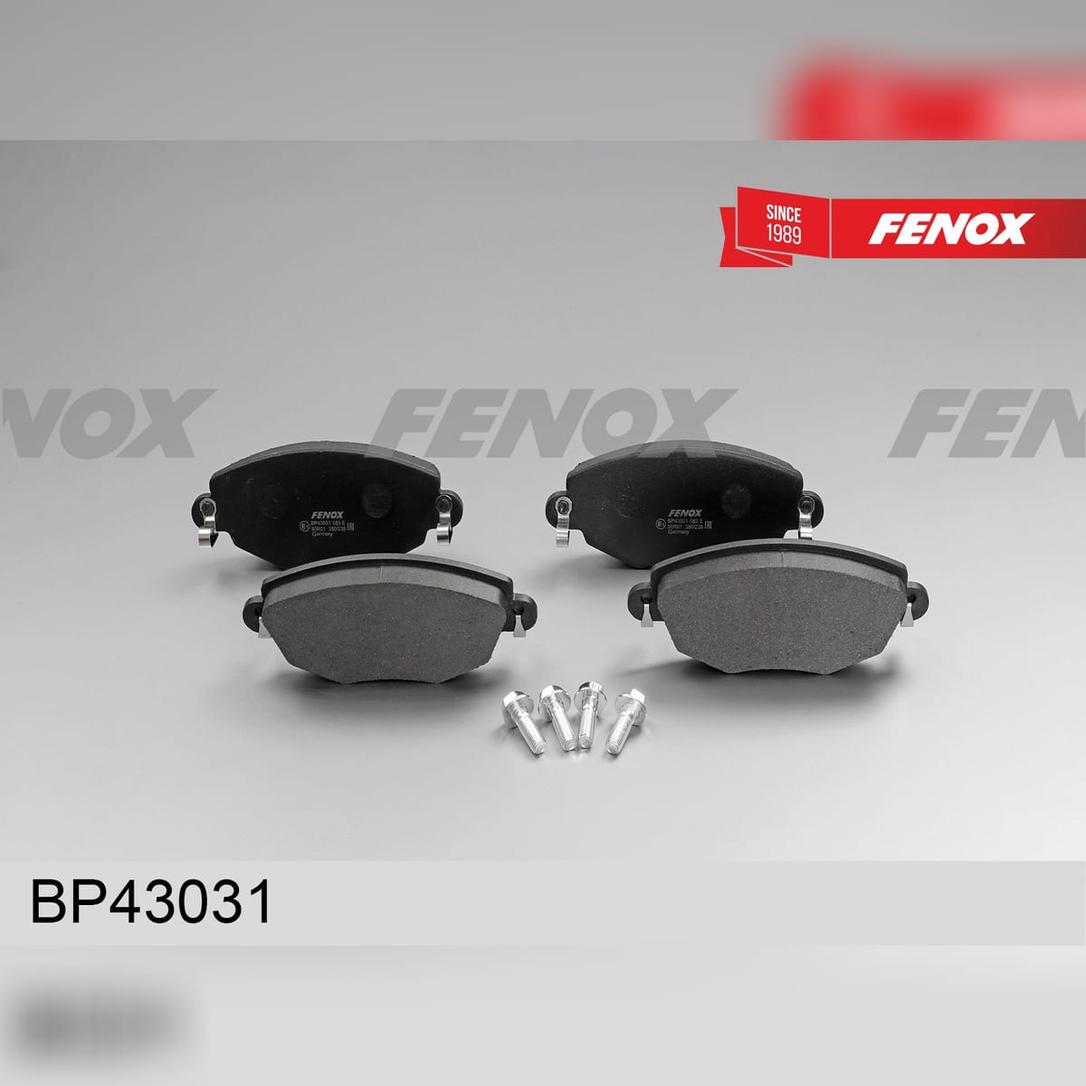 Деталь Колодки тормозные дисковые FENOX