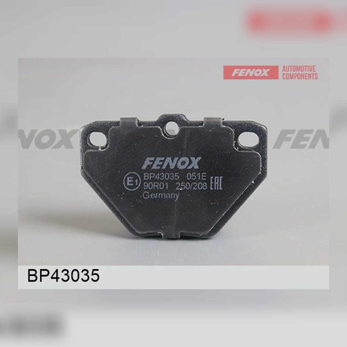 Деталь Колодки тормозные дисковые FENOX