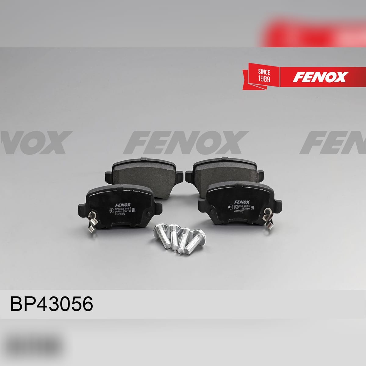 Деталь Колодки тормозные дисковые FENOX