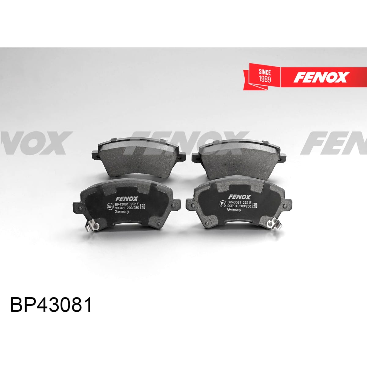 Деталь Колодки тормозные дисковые FENOX