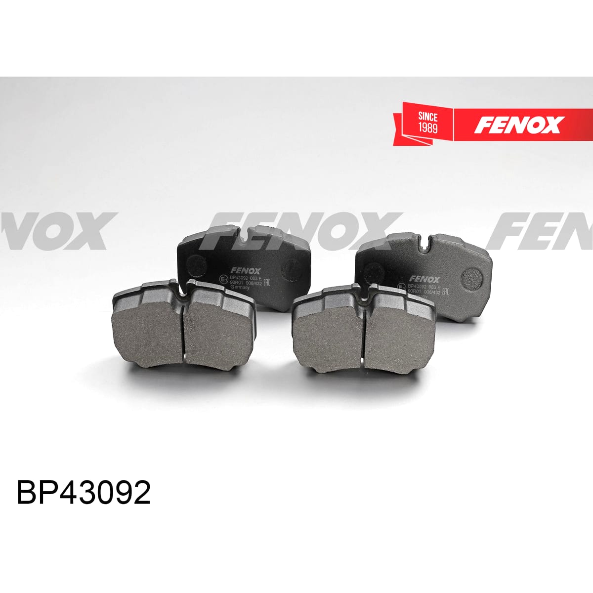 Деталь Колодки тормозные дисковые FENOX