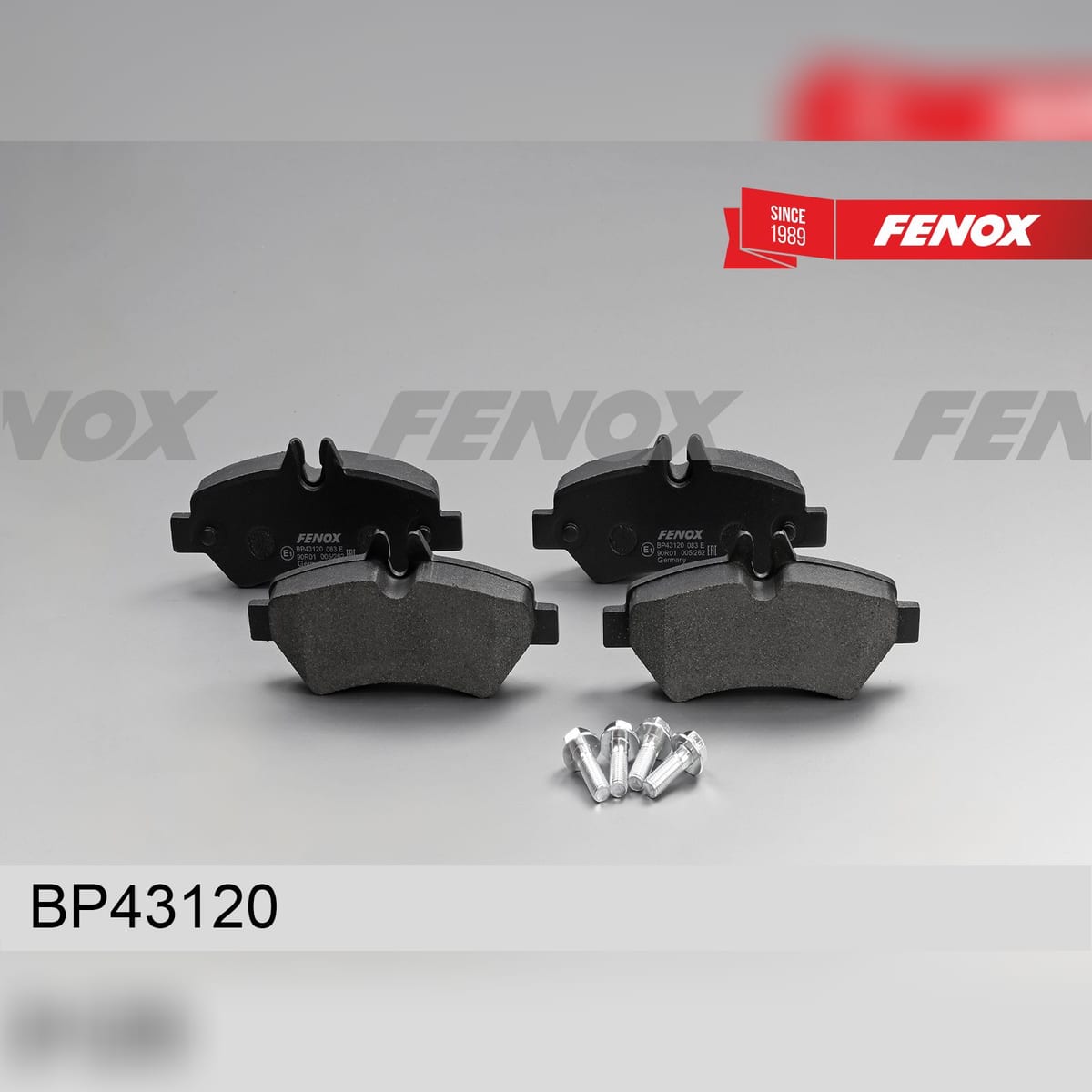 Деталь Колодки тормозные дисковые FENOX