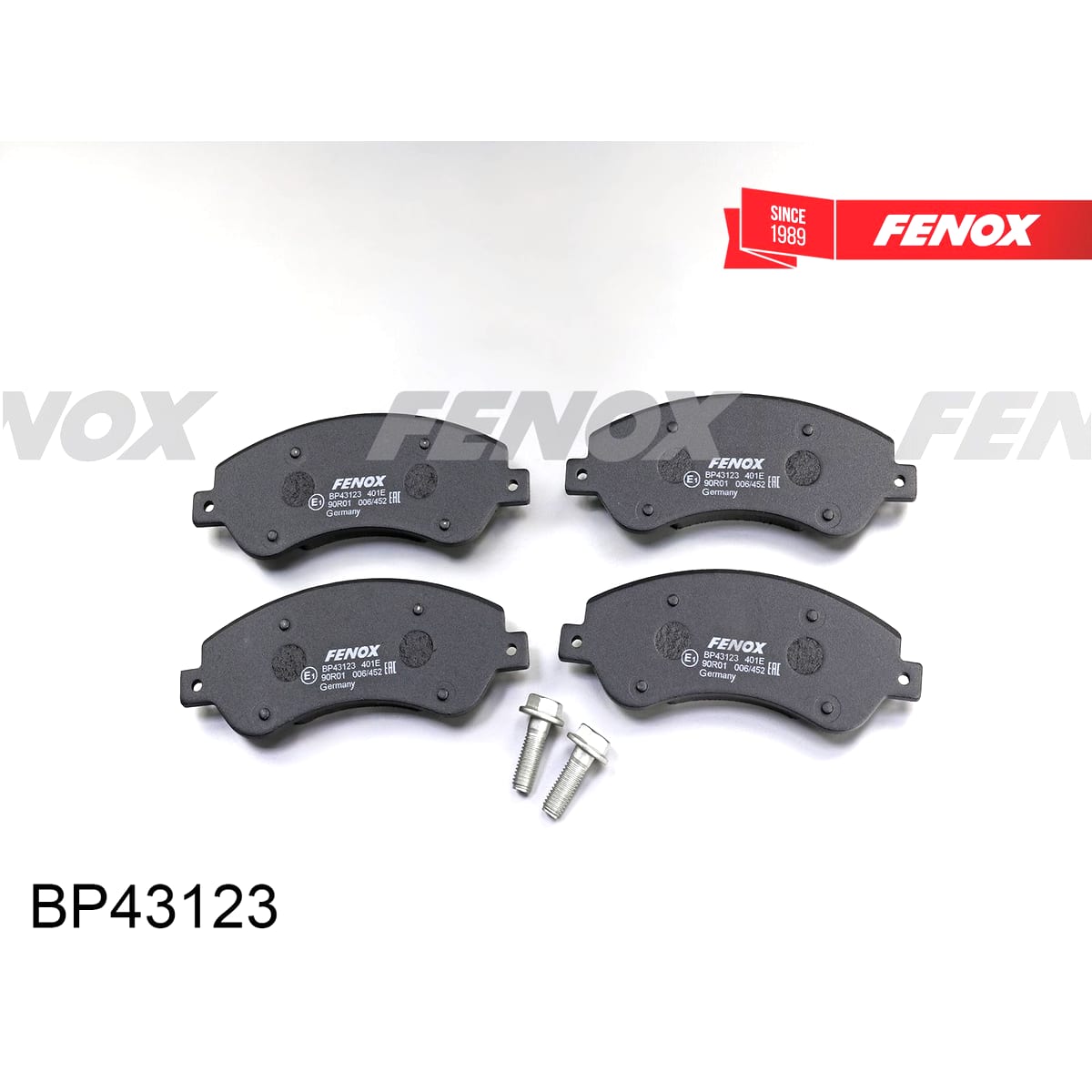 Деталь Колодки тормозные дисковые FENOX