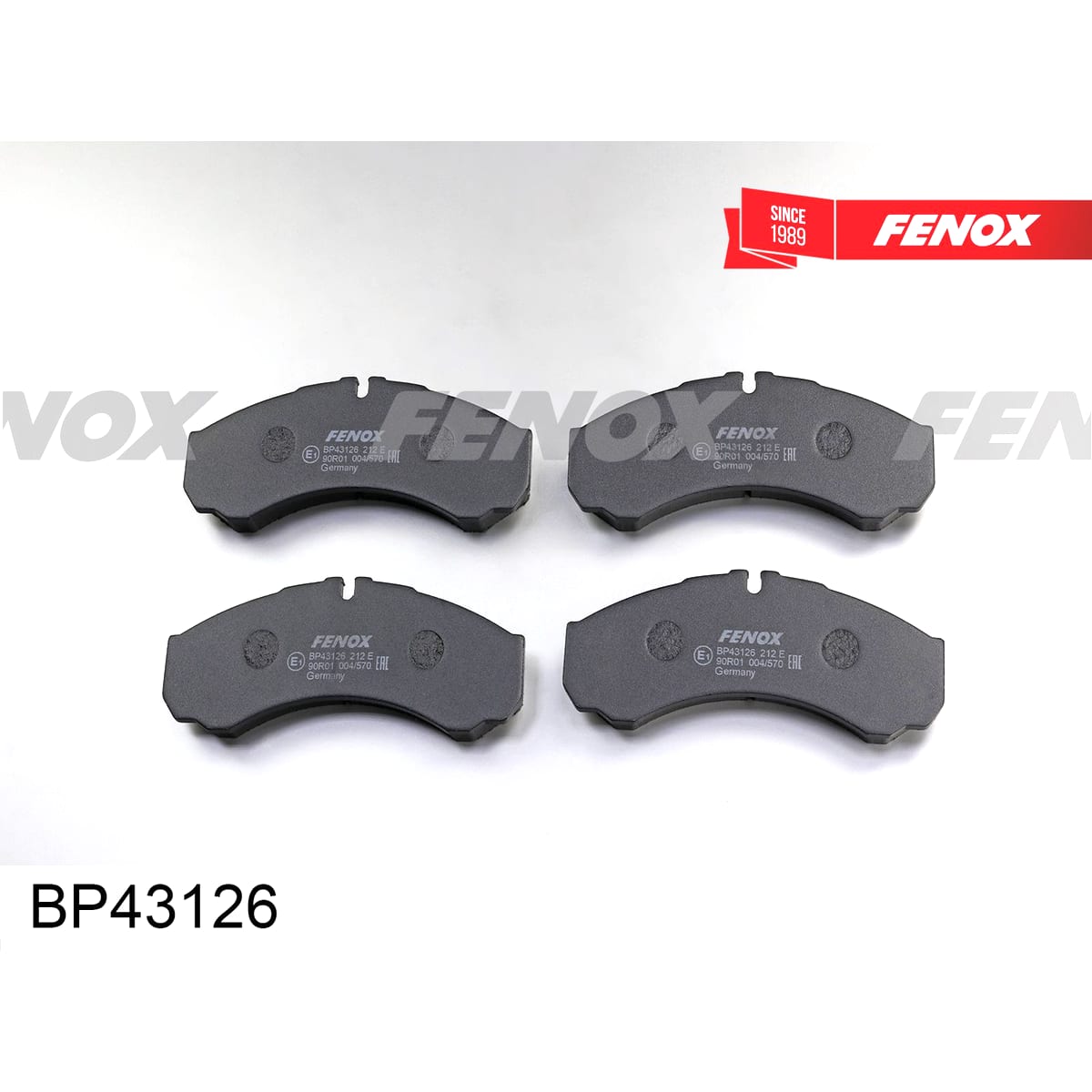 Деталь Колодки тормозные дисковые FENOX