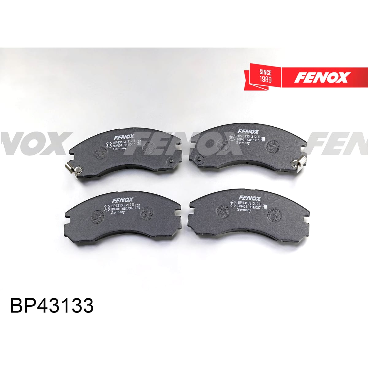 Деталь Колодки тормозные дисковые FENOX