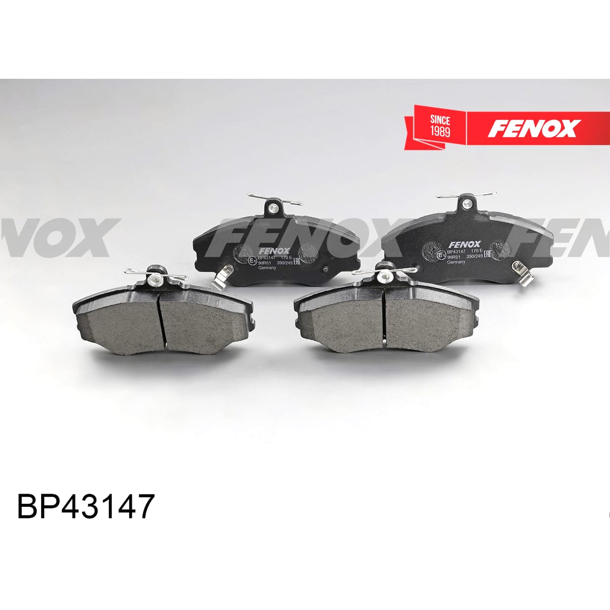 Деталь Колодки тормозные дисковые FENOX