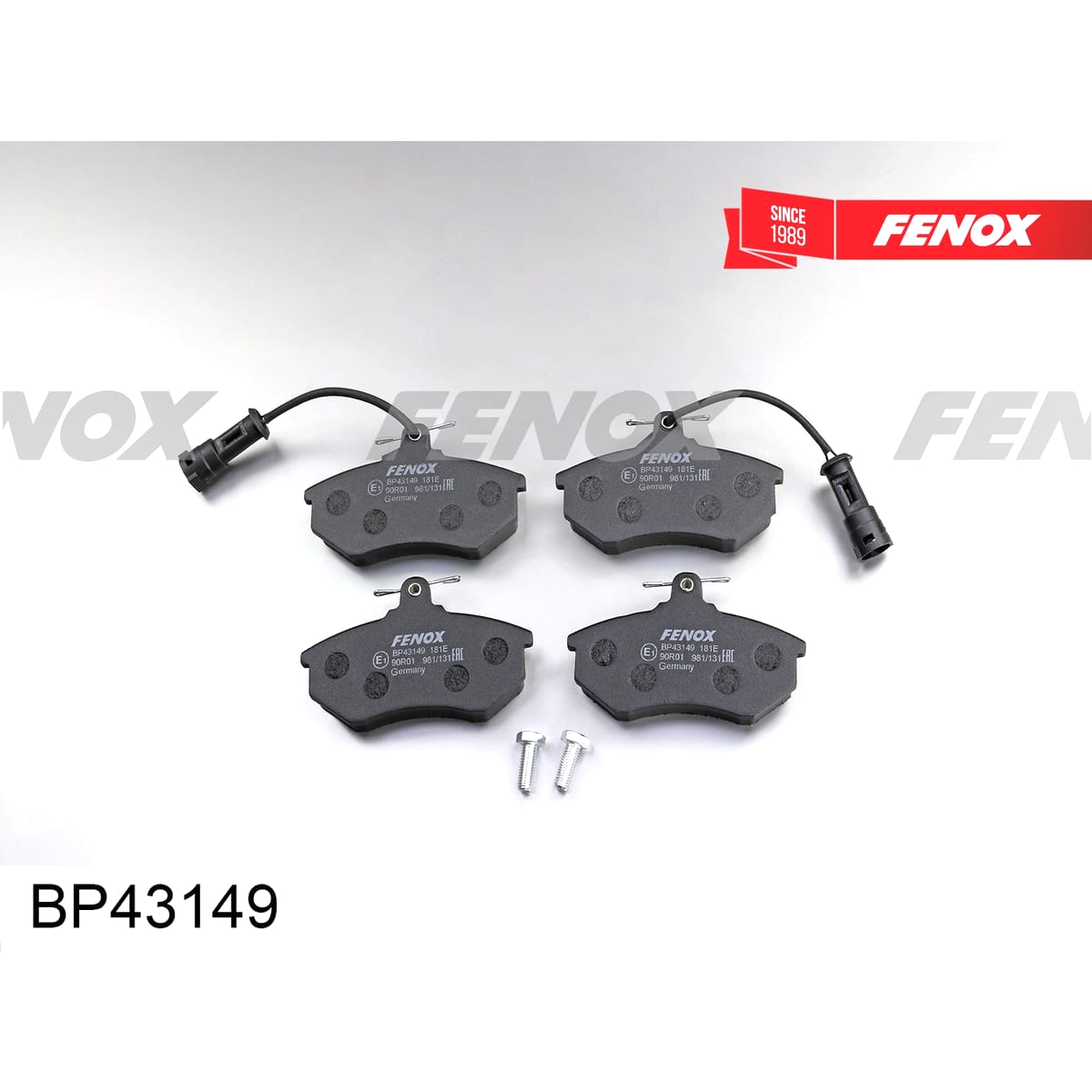 Деталь Колодки тормозные дисковые FENOX