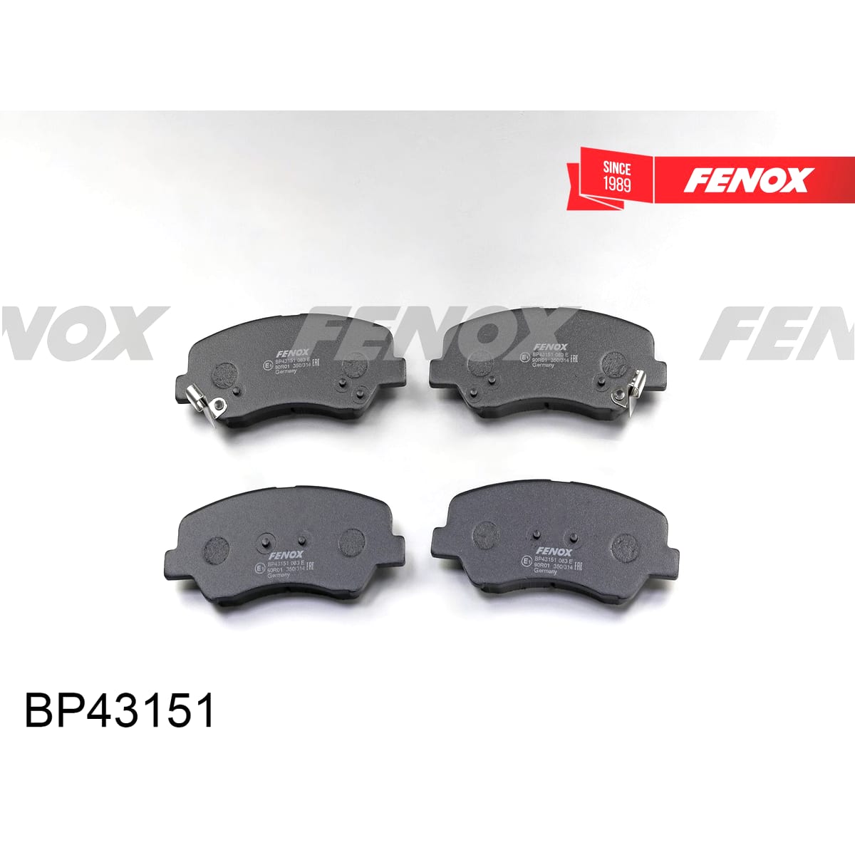 Деталь Колодки тормозные дисковые FENOX