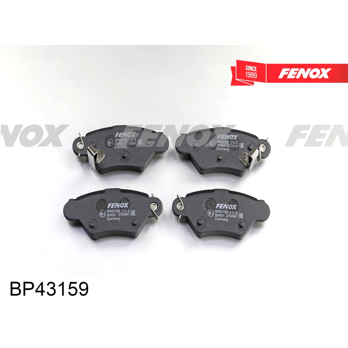 Деталь Колодки тормозные дисковые FENOX