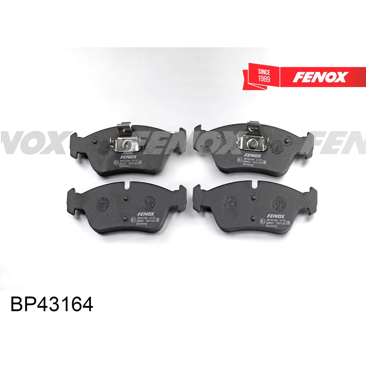 Деталь Колодки тормозные дисковые FENOX