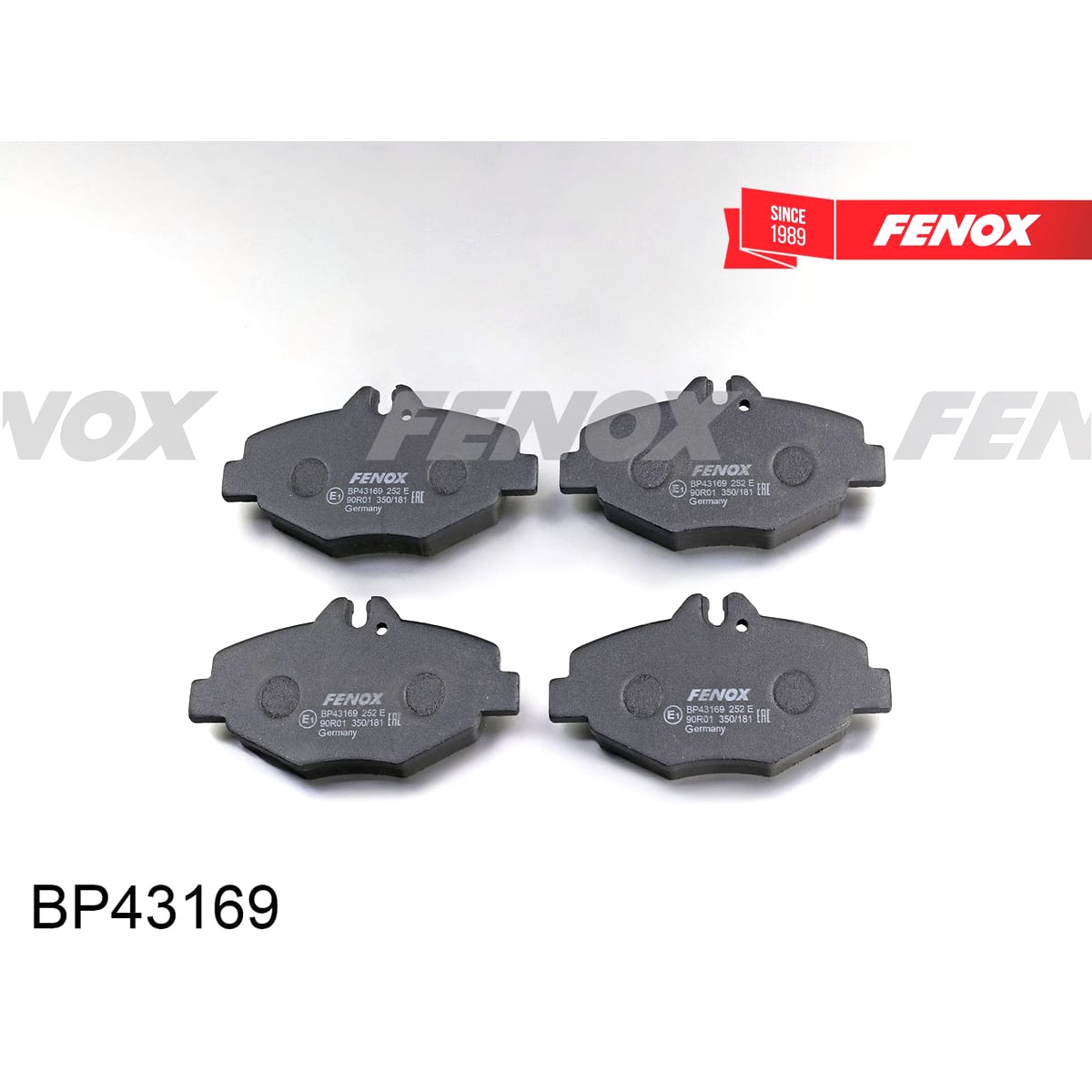 Деталь Колодки тормозные дисковые FENOX
