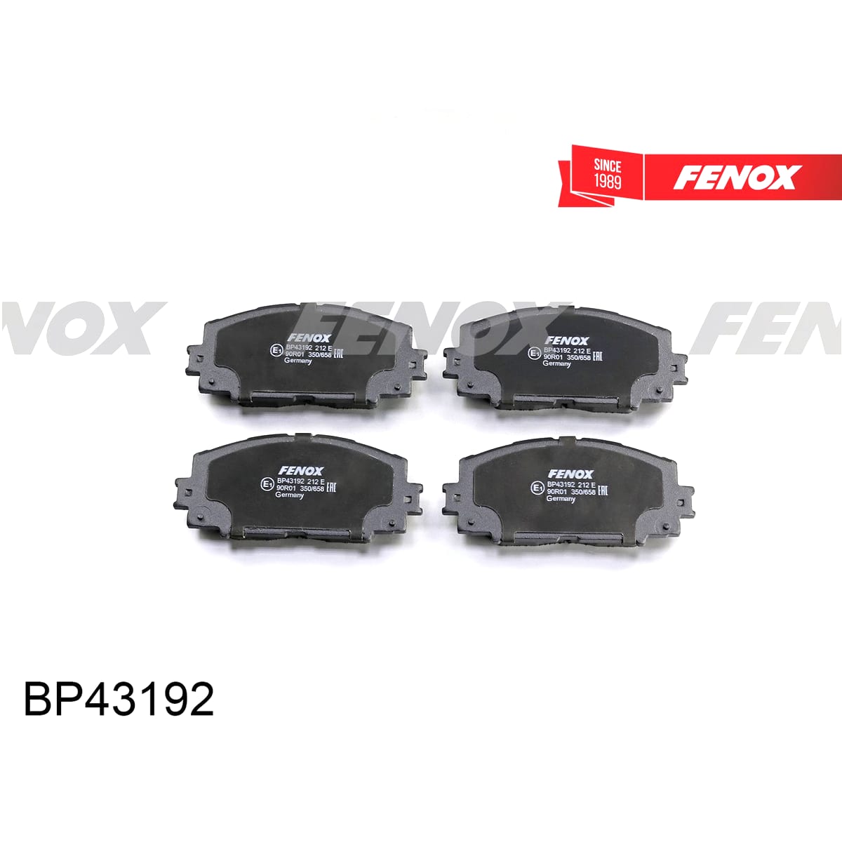 Деталь Колодки тормозные дисковые FENOX