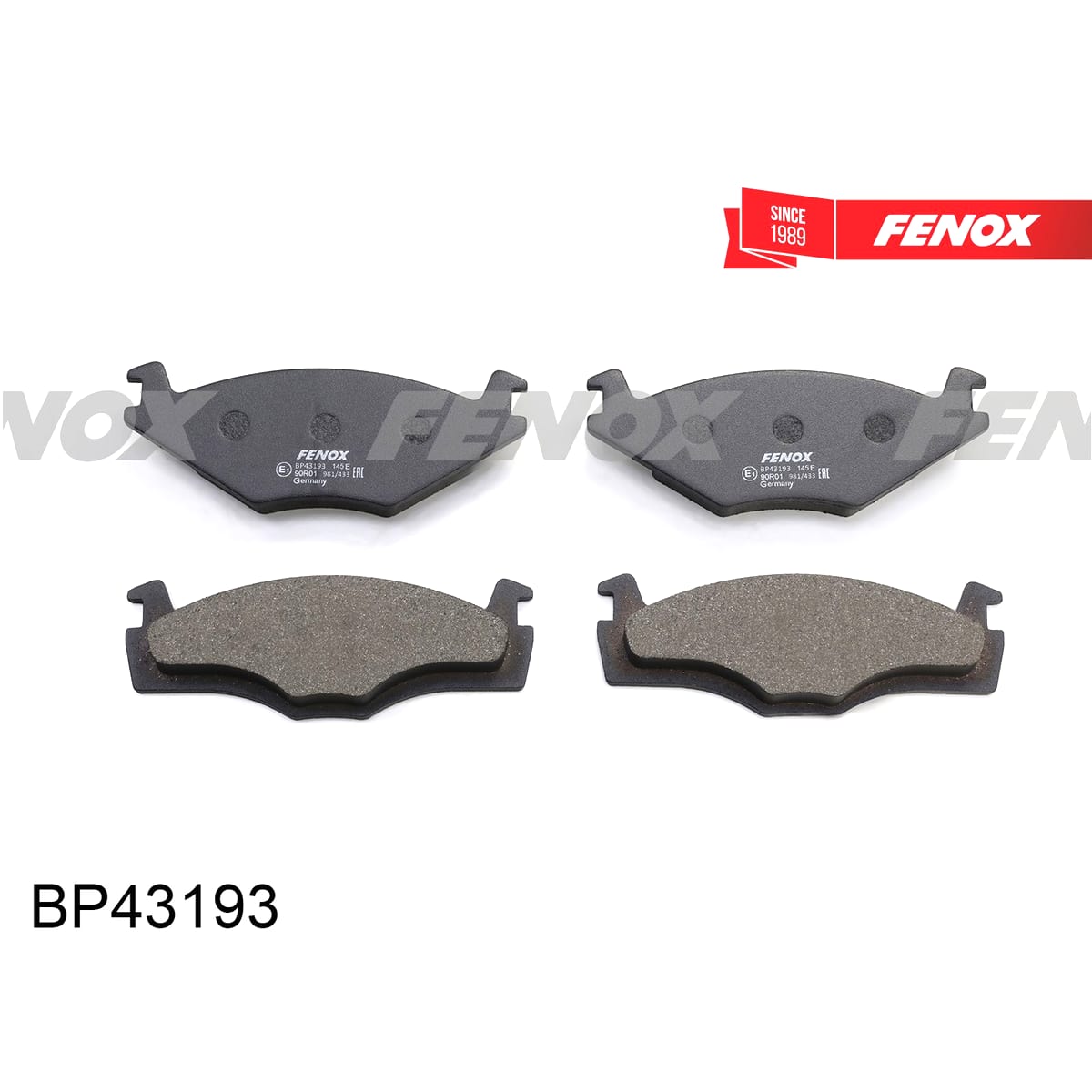 Деталь Колодки тормозные дисковые FENOX