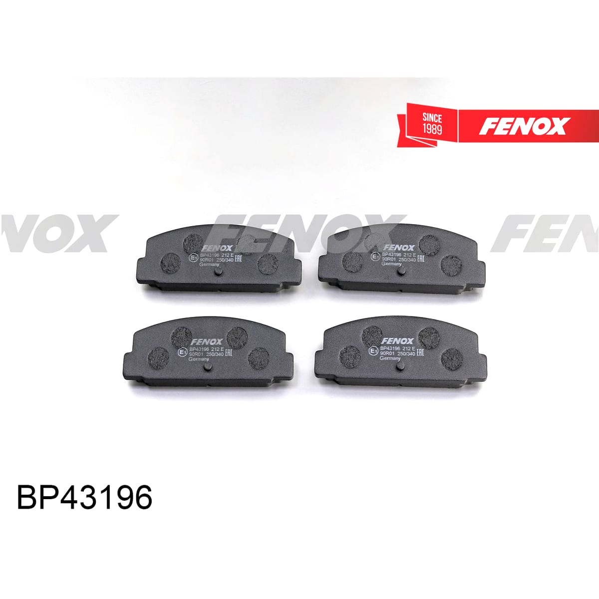 Деталь Колодки тормозные дисковые FENOX
