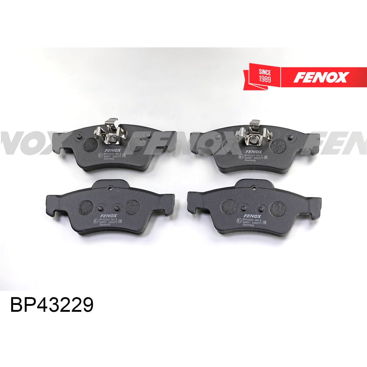 Деталь Колодки тормозные дисковые FENOX