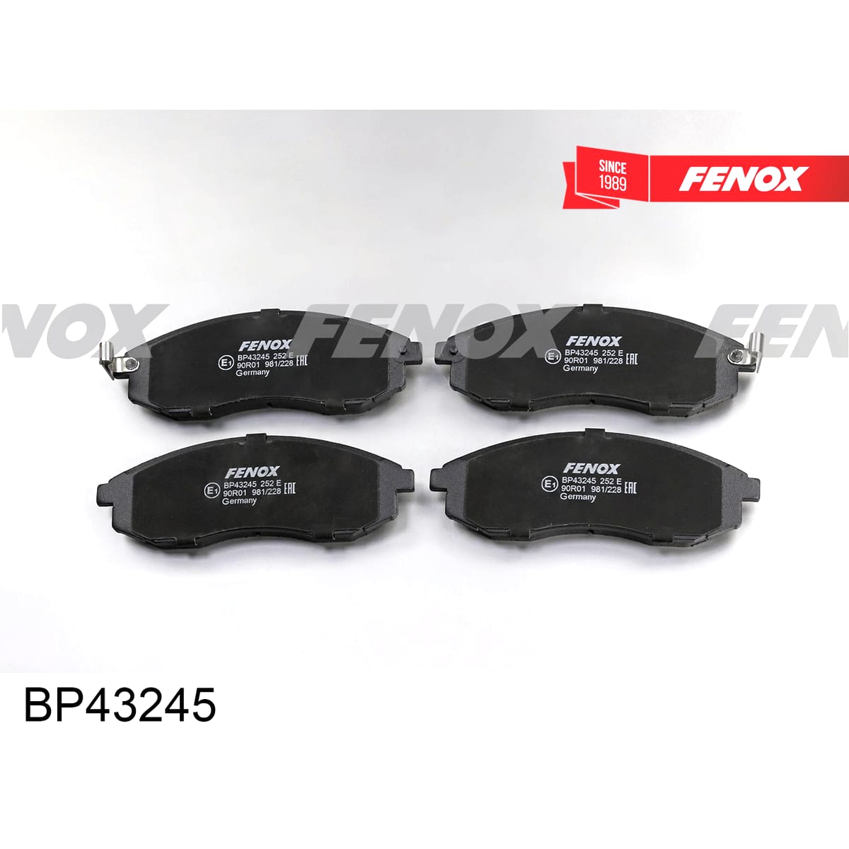 Деталь Колодки тормозные дисковые FENOX