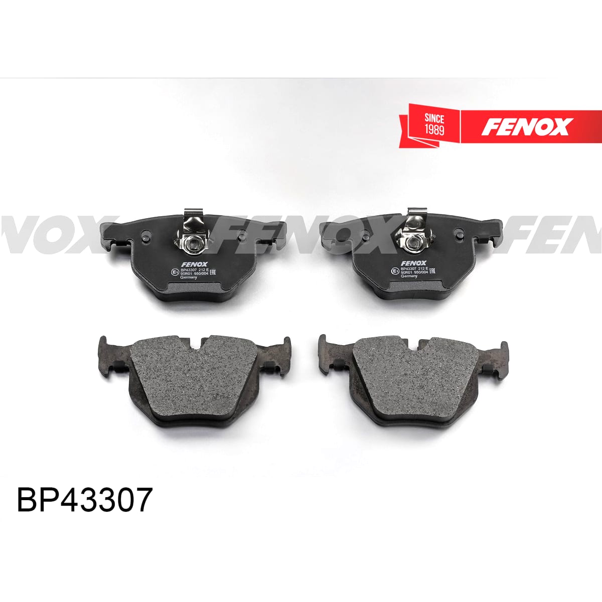 FENOX Колодки тормозные дисковые BP43307 (зад прав/лев)