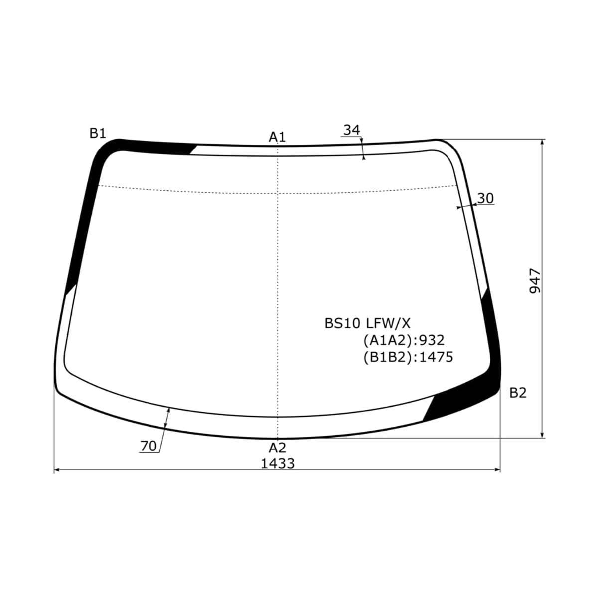 XYG Стекло лобовое Toyota Ipsum (SXM10) 96-01 / Picnic 96-01