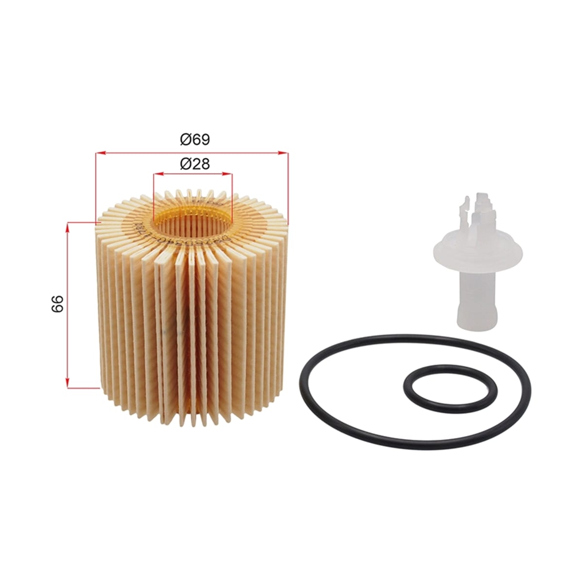 DENSO Фильтр масляный Lexus RX 08-22 / Toyota Camry 06-22 DA2603401731