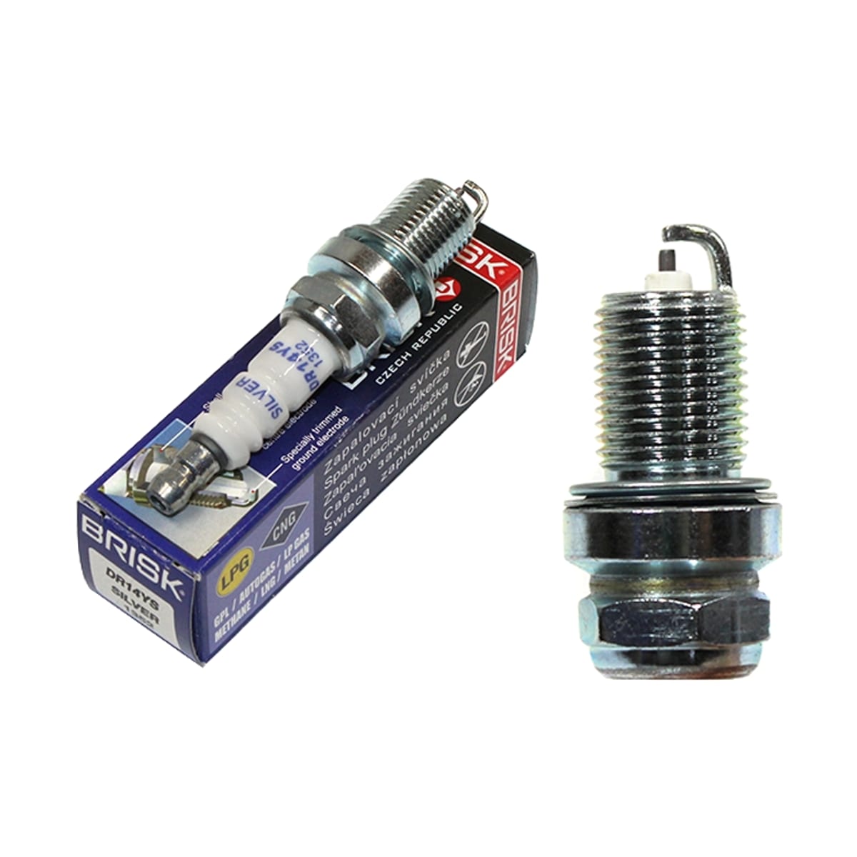 BRISK Свеча зажигания Audi A6 01-14 / Volkswagen Tiguan 06-17 (BCY/BRV/BPJ/CDNB/CHJA/CDZA/CDAA/CDAB/CCZB/CGYA) DR14YS