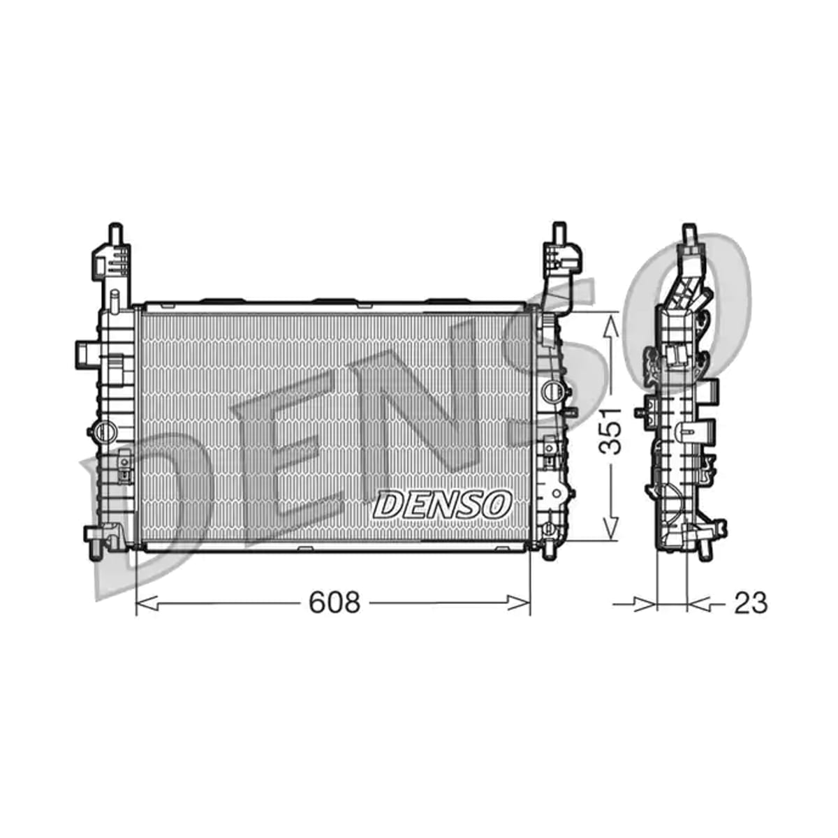 DENSO Радиатор системы охлаждения DRM20093