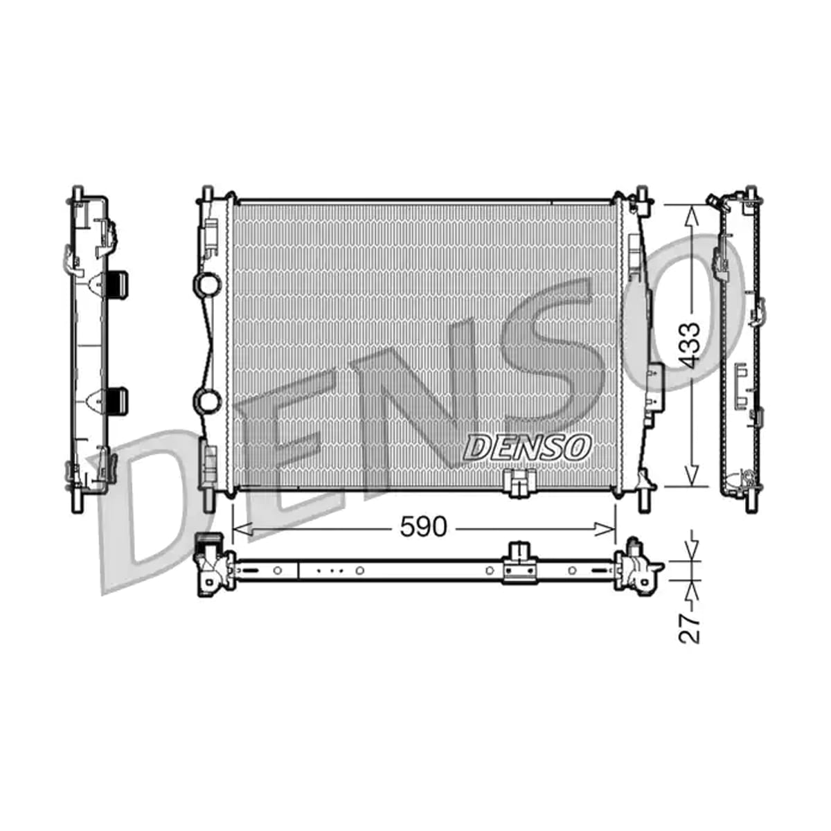 DENSO Радиатор системы охлаждения DRM46019