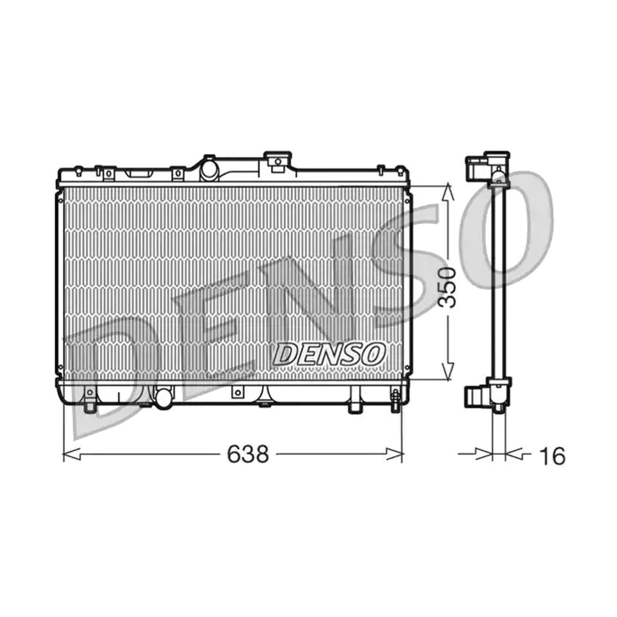 DENSO Радиатор системы охлаждения DRM50013