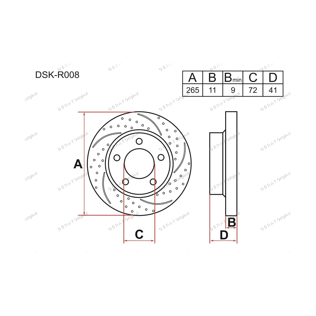 Деталь Gerat Original DSK-R008 Диски Gerat Original