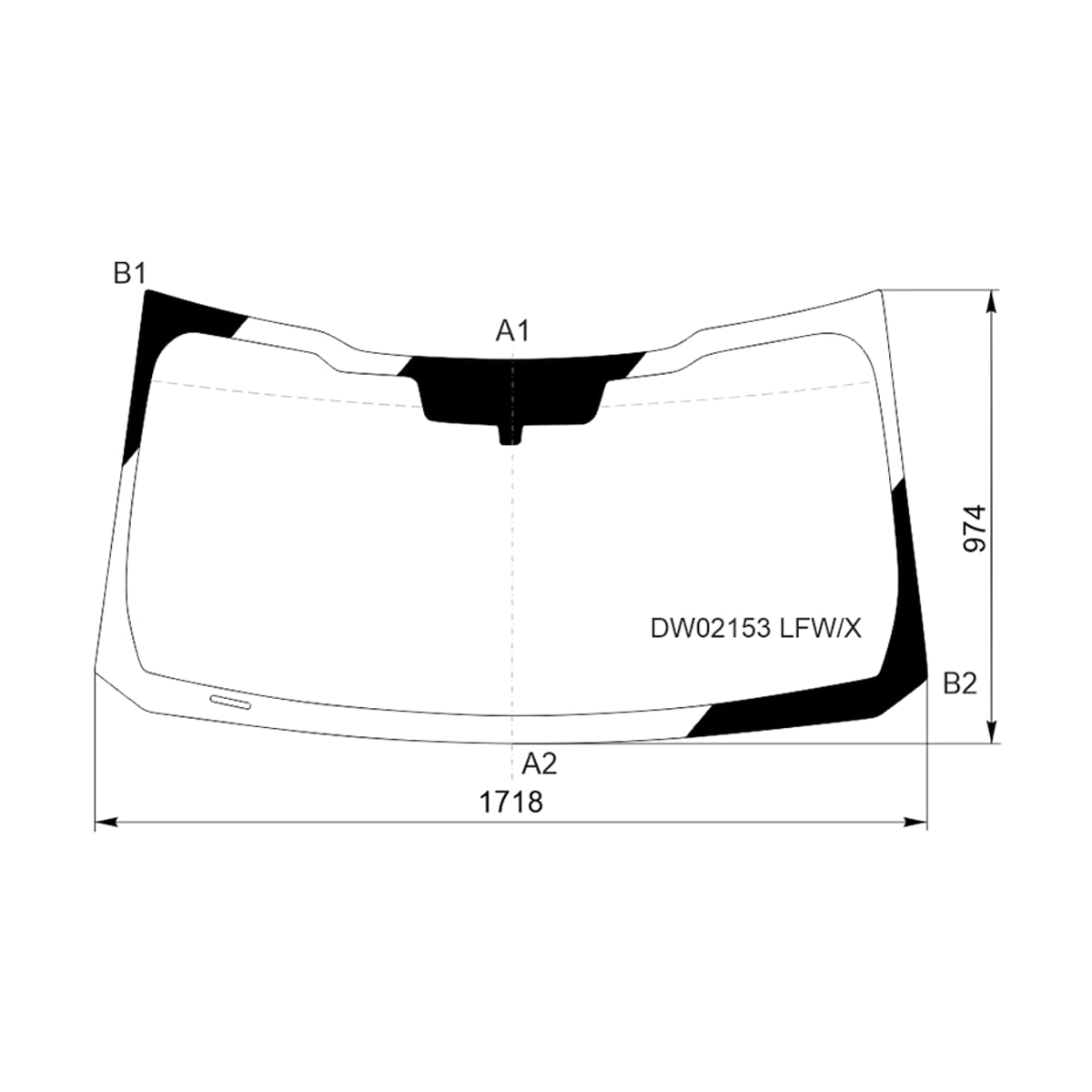 XYG Стекло лобовое Ford F150 14-20 / F250 16-19