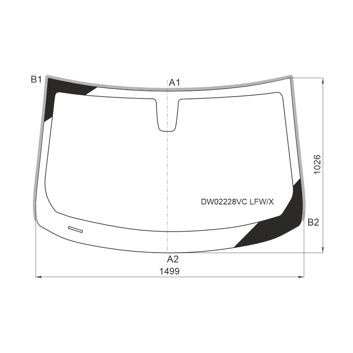 XYG Стекло лобовое (Молдинг/ 4D SED) Chevrolet Malibu 15