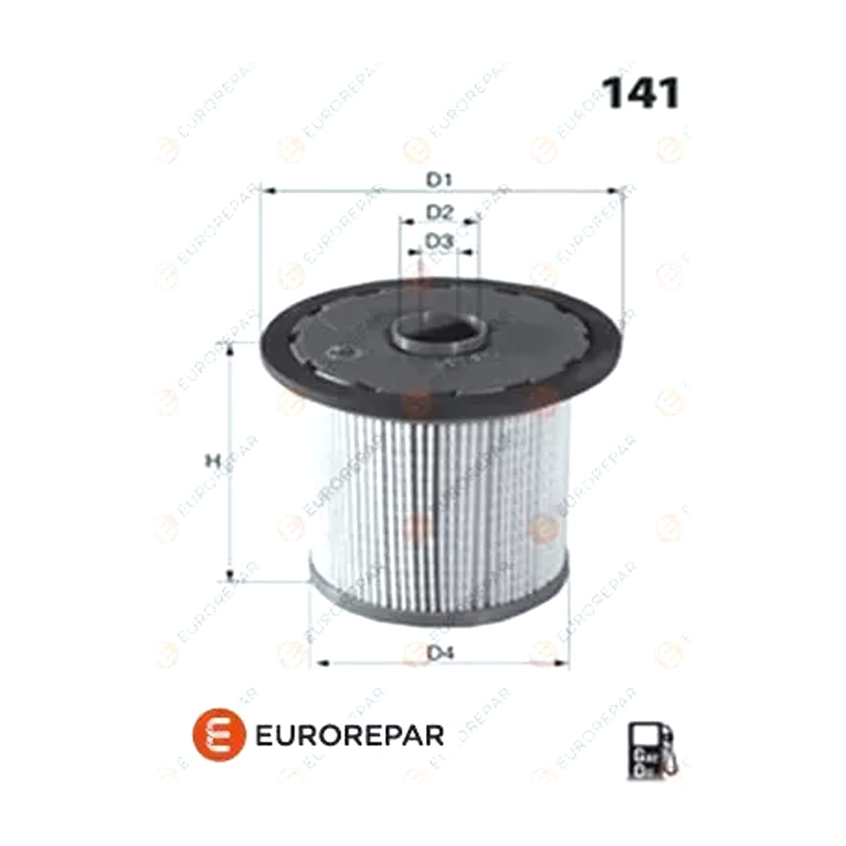 EUROREPAR Фильтр топливный