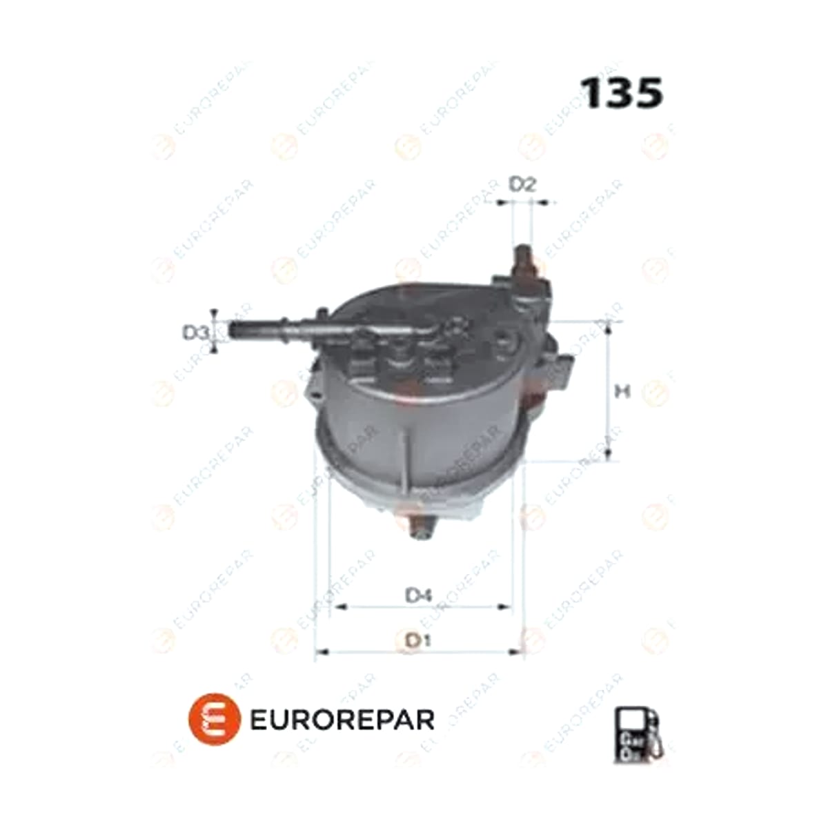 EUROREPAR Фильтр топливный