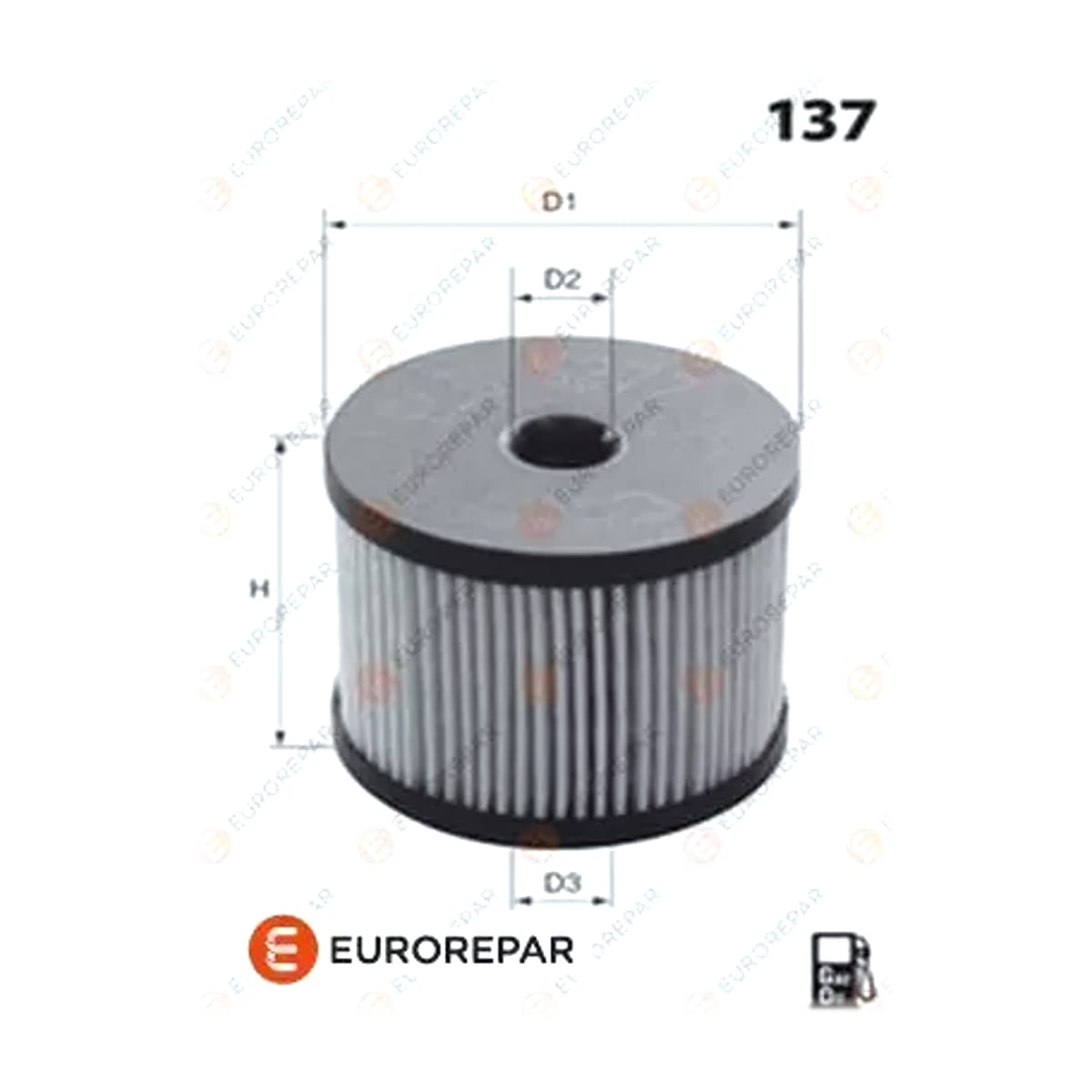 EUROREPAR Фильтр топливный