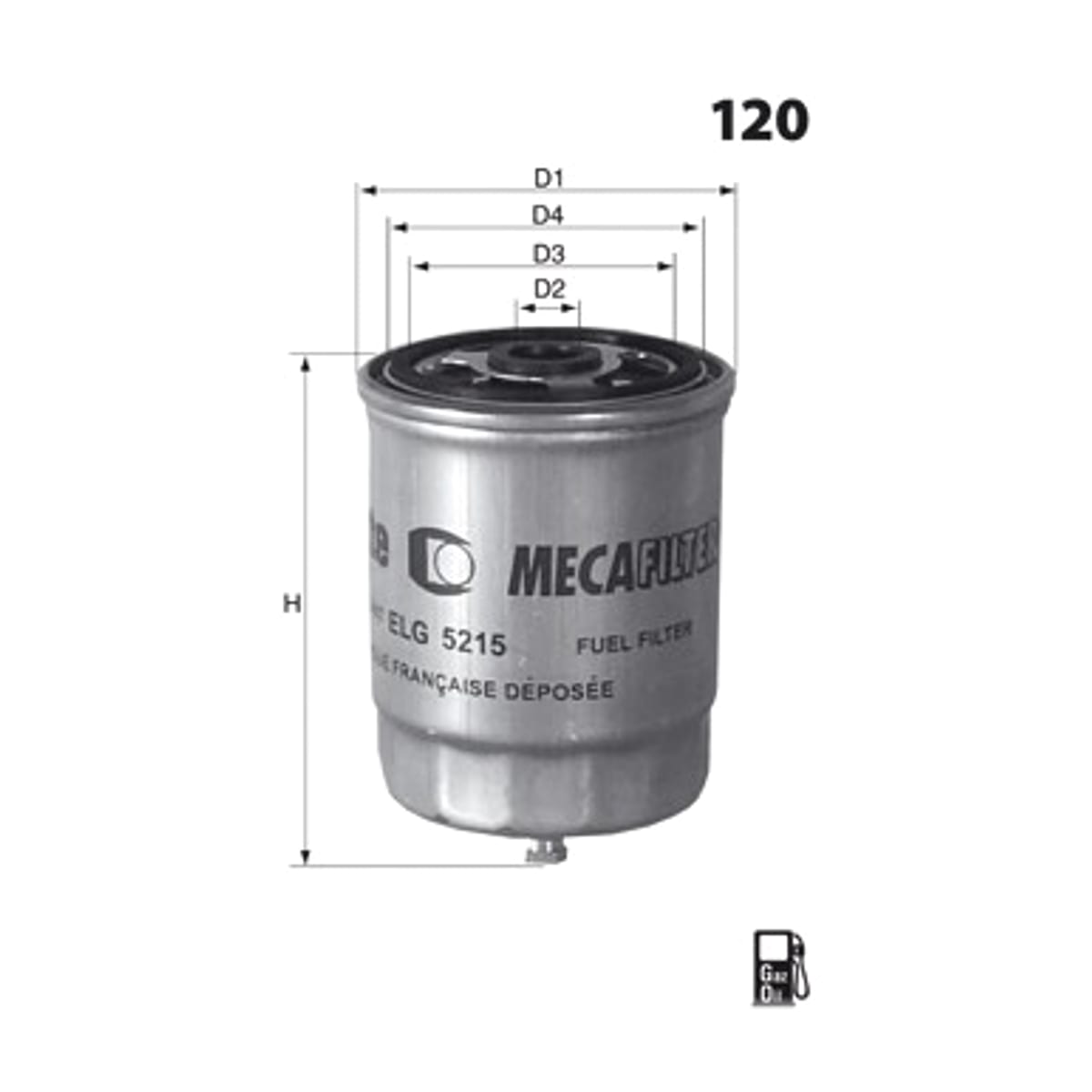 Деталь Фильтр топливный MECAFILTER