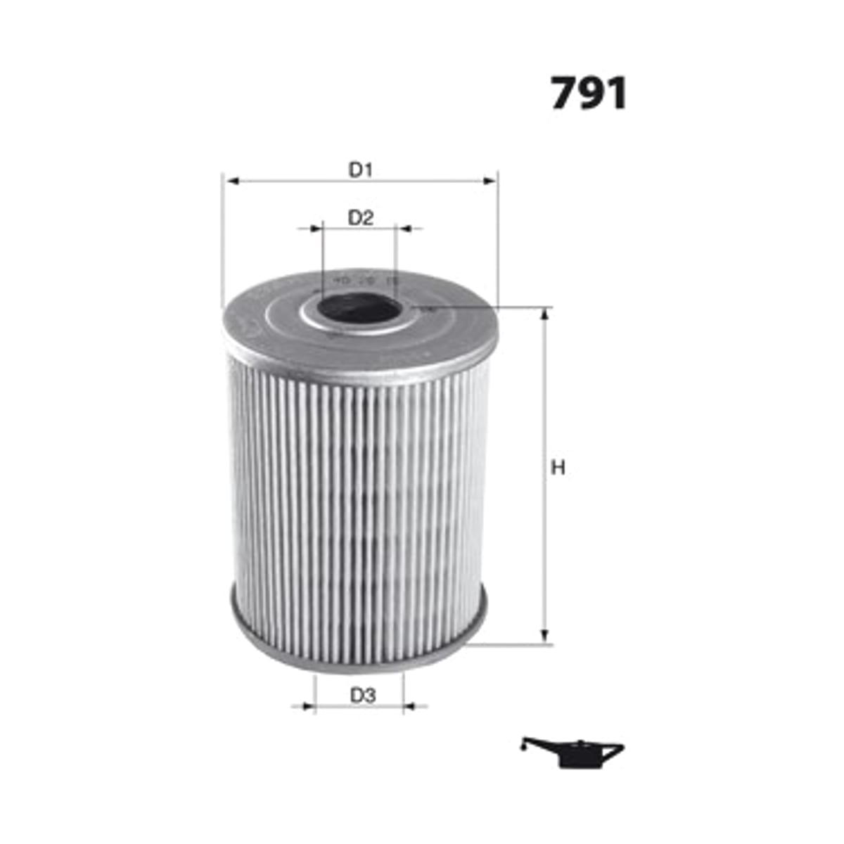 Деталь Фильтр масляный вставка MECAFILTER