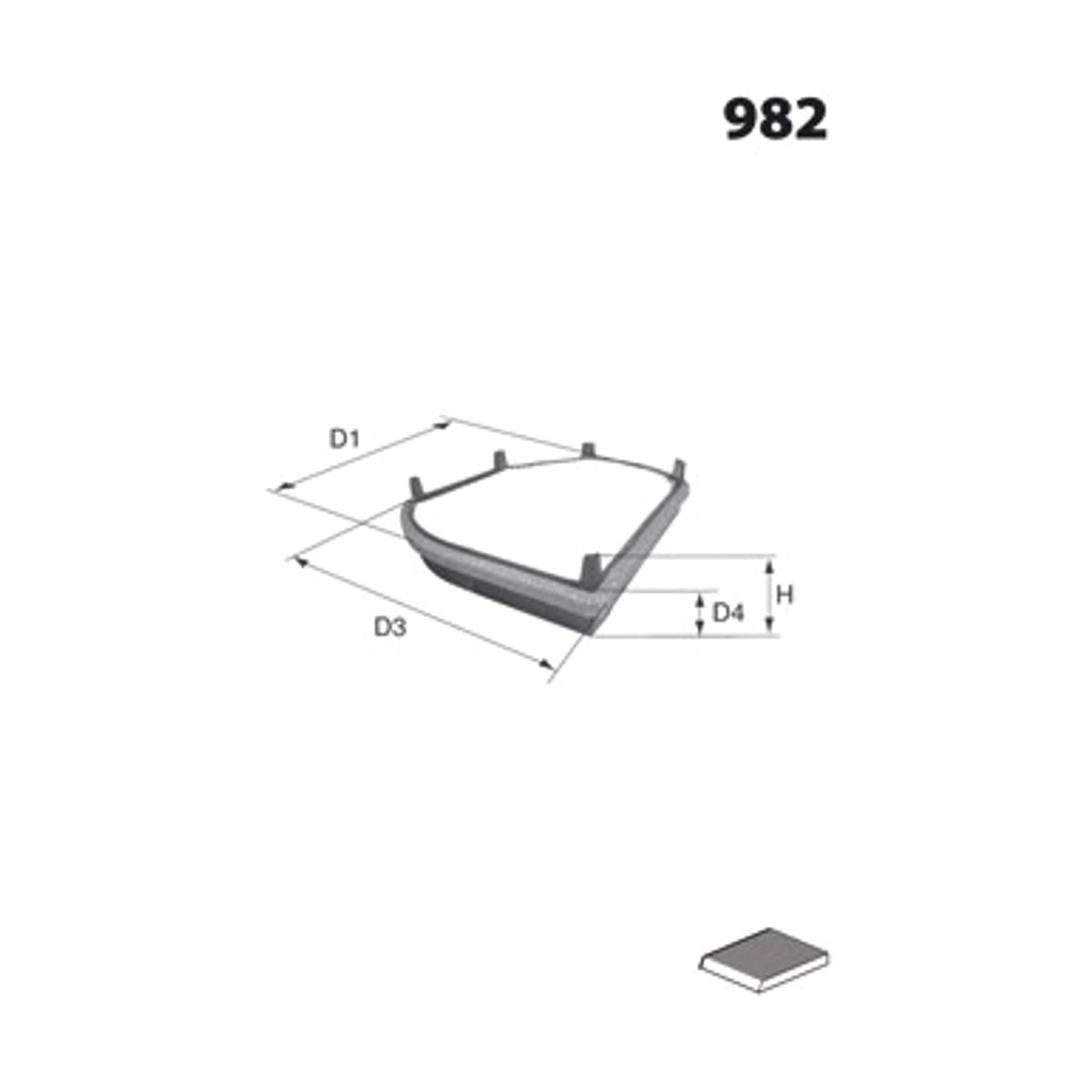MECAFILTER Фильтр салона ELR7023