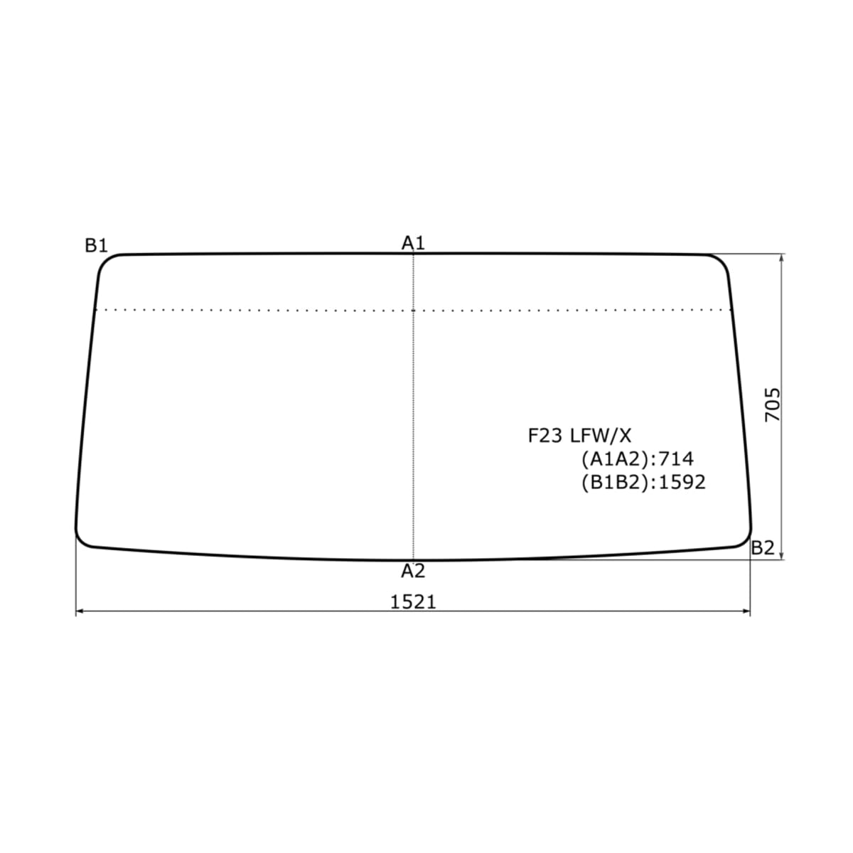 XYG Стекло лобовое Nissan Atlas F 92-07 / Atlas H 91-07 F23LFW