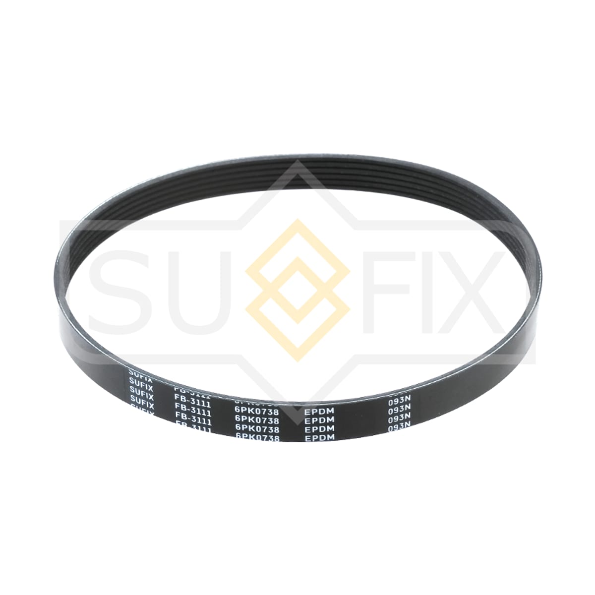 Деталь Ремень поликлиновой 6PK0738 LADA 2110-12/PRIORA 2170-72 SUFIX
